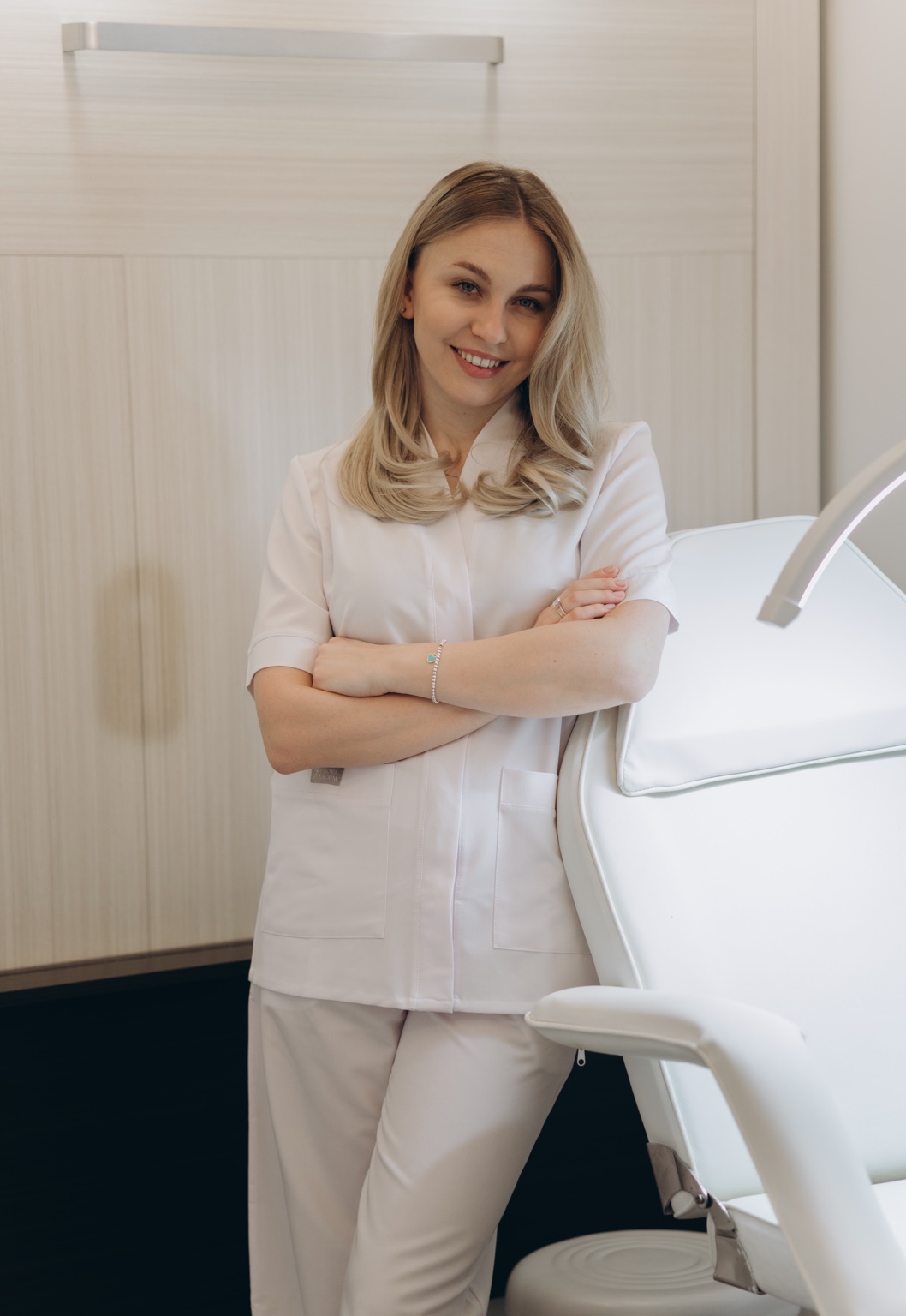 Olena in the LÉN Skin Studio
